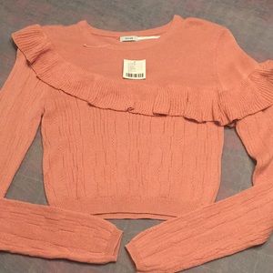 Kimchi blue girls sweater Peach size M